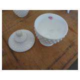 FENTON PINK LABEL COVERED BOWL