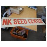 DBL SIDED METAL SIGN - NK SEED 12" X 46"