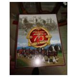 METAL BUDWEISER 75TH ANNIV. SIGN / B
