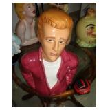 JAMES DEAN COOKIE JAR 14' T / CHIP ON FRNT / 1996