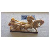 MARBLE CHINESE HORSE / CHIP ON BASE / HEAVY / FR
