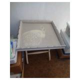 PEACOCK TRAY & STAND / B