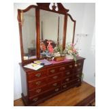DRESSER & MIRROR APPROX 80' T X 63' L / BR1