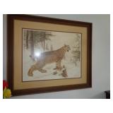 1979 BOBCAT PRINT HARRY DUNCAN 25'X29' / K