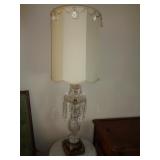 CRYSTAL LAMP 46" T / REAL CRYSTAL PRISMS /LR