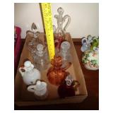 12 GLASS CRUETS / BW