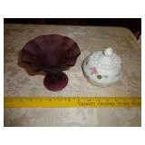 2 PIECES OF WESTMORELAND GLASS / LR