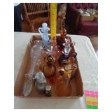 LOT OF 11 GLASS CRUETS / BW