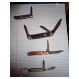4 POCKET KNIVES