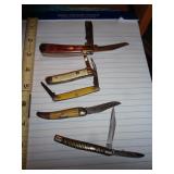 5 POCKET KNIVES
