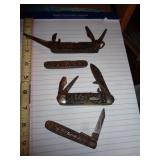 4 POCKET KNIVES