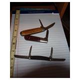 3 POCKET KNIVES