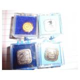 4 U.S. MAIL SERVICE / YEARS OF SERVICE PINS