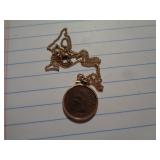 1909 INDIAN CENT NECKLACE