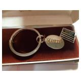 STERLING SILVER KEY CHAIN / ENGRAVED SCOTTIE