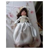 PORCELAIN DOLL MADE IN FRANCE / SFBJ / 18" T