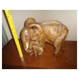 CERAMIC ELEPHANT / MADE IN MEXICO / 15" T