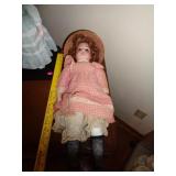 MARKED 870MDH / PORCELAIN DOLL / 18" T