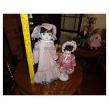 TWO PORCELAIN DOLLS