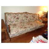 FLOWER PRINT COUCH / 33" W X 32" T X 6