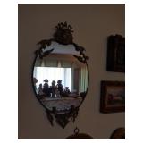 ANITQUE MIRROR 11" W X 17" L