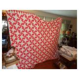 HAND SEWN FULL SIZED LIGHTNING QUILT