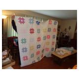 HAND SEWN FULL SIZED / BARN DOOR OPEN QUILT