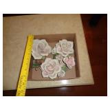 BOX LOT OF PORCELAIN FLOWERS