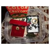 MIXED LOT OF JEWELRY / MONOPOLY TOKENS & ETC