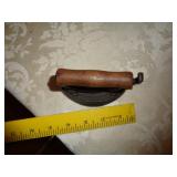 MINI IRON /  MAY 1898? / WOOD HANDLE / CAST IRON