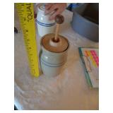 SMALL POTTERY BUTTER CHURN
