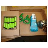 FISHING REEL, BATTERIES & MISC