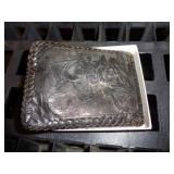 USED LEATHER WALLET WITH HORSES