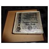 FARMERS BANK SALEM INDIANA / COIN BANK / NO KEY