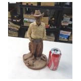 RESIN CAST COWBOY FIGURE