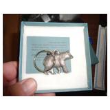 PEWTER KEY RING