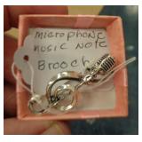MUSICAL SYMBOL BROOCH