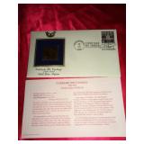 24KT GOLD PLATED 1ST DAY COVER