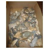 FLINT - SOME PARTIAL SPEAR & ARROW HEADS & ETC