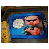 FOLDING METAL TRAY
