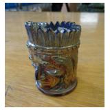 CARNIVAL GLASS TOOTHPICK HOLDER