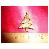 XMAS TREE BROOCH MARKED J J