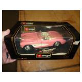 1/18 BURANGO 57 PINK CORVETTE DIECAST