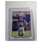 SPORTS CARD - JEREMY SHOCKEY 2008