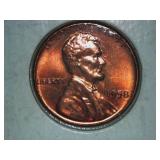 1958 BU WHEAT CENT