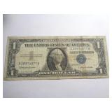 1957-B $1 BLUE SEAL SILVER CERTIFICATE