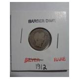 1912-D BARBER DIME