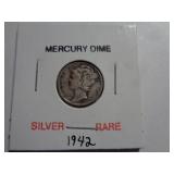 1942 MERCURY DIME