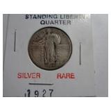 1927 STANDING LIBERTY QUARTER