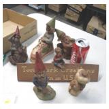 RESIN CAST GNOME FIGURES